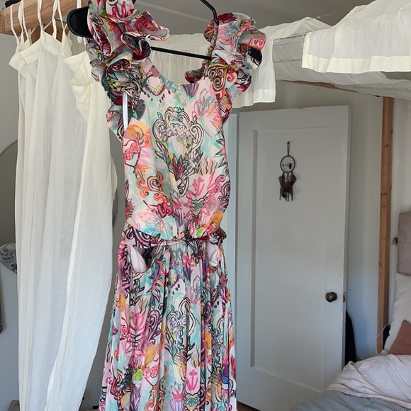 Zimmermann Lovestruck Ruffled Maxi - Picture 2 of 13